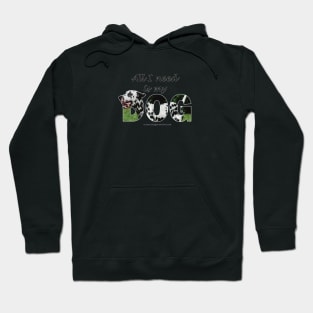 All I need is my dog - Dalmatian oil painting word art Hoodie